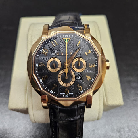 Graff ChronoGraff 18k Rose Gold CG42PGB Gent's Watch