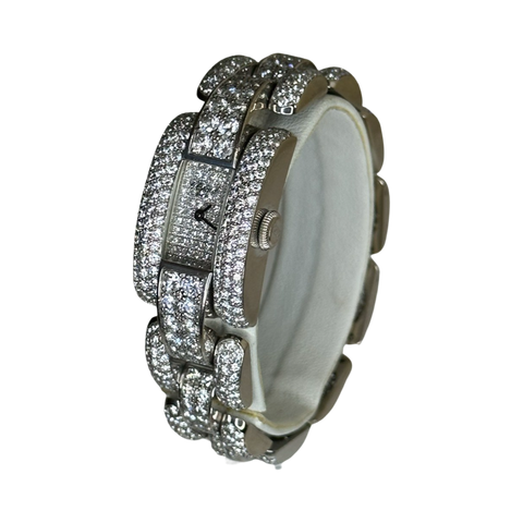 Chopard La Strada Ladies 18k White Gold All Diamond 41/6568