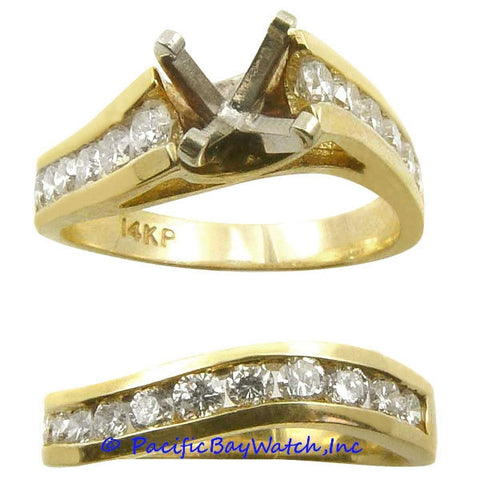 14K Gold Ladies Diamond Ring Mounting