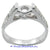14K White Gold Ladies Diamond Ring Mounting