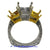 Platinum and 18K Yellow Gold Ladies Diamond Ring Mounting