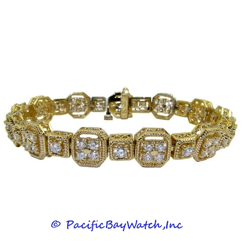 Ladies 18K Yellow Gold Diamond Bracelet