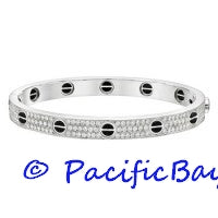 Cartier Love Bracelet 18k White Gold Diamond 21