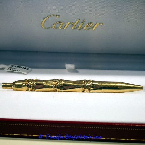 Cartier 18k Yellow Gold Pen