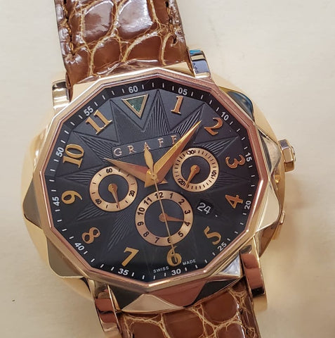 Graff ChronoGraff 18k Rose Gold CG42PGB Gent's Watch