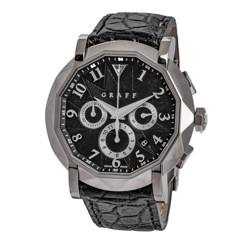 Graff ChronoGraff 18k White Gold CG42WGB Gent's Watch