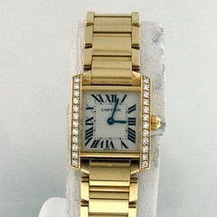 Cartier Tank Francaise Ladies 18k Yellow Gold Watch Pre-Owned