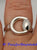Ladies Ring By Gucci Horsebit White Gold 6 3/4 sz.