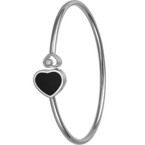 Chopard Happy Hearts White Gold & Onyx Bangle 857482-1202