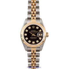 Rolex DateJust Ladies Diamond Two Tone Watch Pre-owned