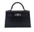 Hermes Mini Kelly Sellier 20 Clou de Coeur Black Chèvre Chamkila Palladium Hardware