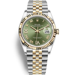 Rolex Datejust 36mm Two Tone Diamond 126233 Watch