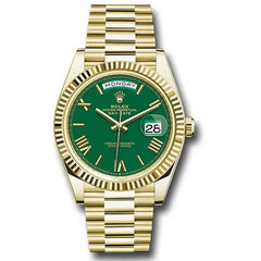 Rolex Day-Date 40 Men's Green Ombre Roman Dial 228238