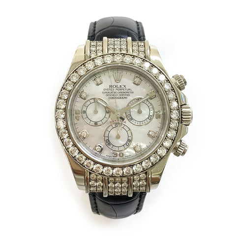 Rolex Daytona 18k White Gold 116599RBR