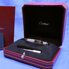 Cartier Love Bracelet 18k White Gold 19