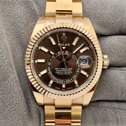 Rolex Sky-Dweller 18k Rose Gold 326935
