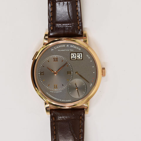 A. Lange & Sohne Grand Lange 1 Men's 137.033 18k White Gold Watch