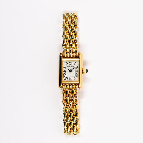 Cartier Tank Louis 18k Yellow Gold Ladies Mini Watch W15006K3