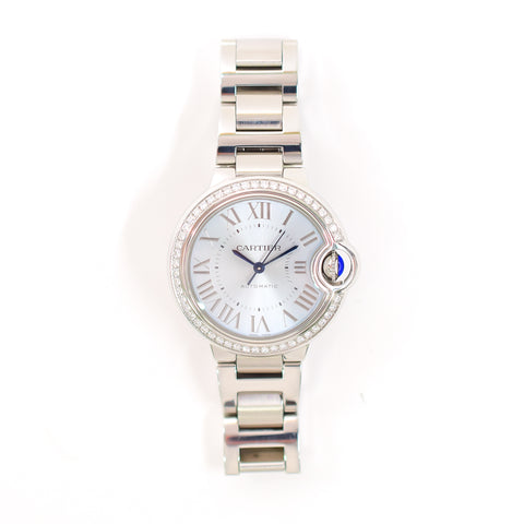 Cartier Ballon Bleu Ladies Diamond Watch W4BB0028