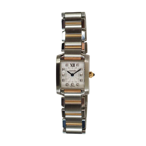 Cartier Tank Francaise Two Tone Ladies WE110004 Watch