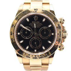 Rolex Daytona 18k Yellow Gold Men's Watch 116508