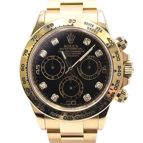 Rolex Daytona 18k Yellow Gold Men's Watch 116508