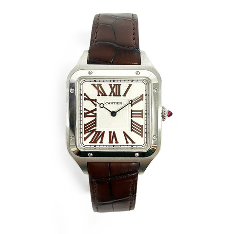 Cartier Santos Dumont XL Platinum Limited Edition Men's Watch WGSA0082