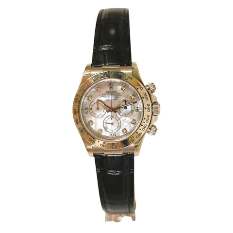 Rolex Daytona 18k White Gold Mother of Pearl Diamond 116519NG