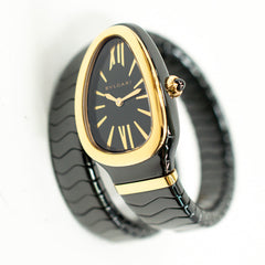 Bvlgari Serpenti Ceramic and 18k Rose Gold Ladies SPC35BG Watch