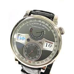 A. Lange & Sohne Zeitwerk 18k White Gold Jump Hour 148.038
