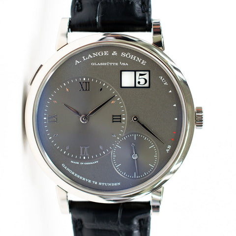 A. Lange & Sohne Grand Lange 1 Men's 137.038 18k White Gold Watch