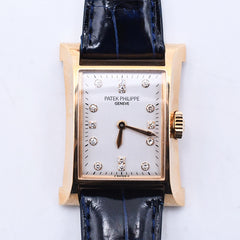 Patek Philippe Pagoda 4900J 18k Yellow Gold Diamond Watch