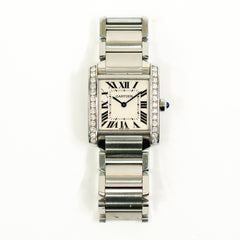 Cartier Tank Francaise Ladies Diamond Watch W4TA0009