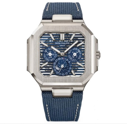 Patek Philippe Cubitus Blue Dial Perpetual Calendar 5840P-001 Men's Watch