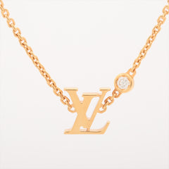 Louis Vuitton Idylle Blossom LV Pendant, Yellow Gold and Diamond Necklace Q93626