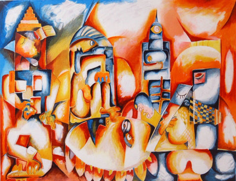 Alexandra Nechita Skyline 1997