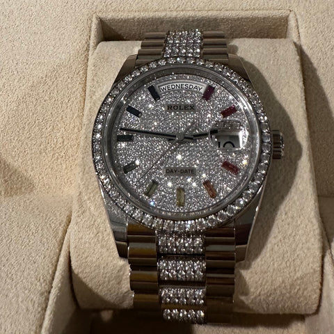 Rolex President Men's 118349RBR Rainbow Dial