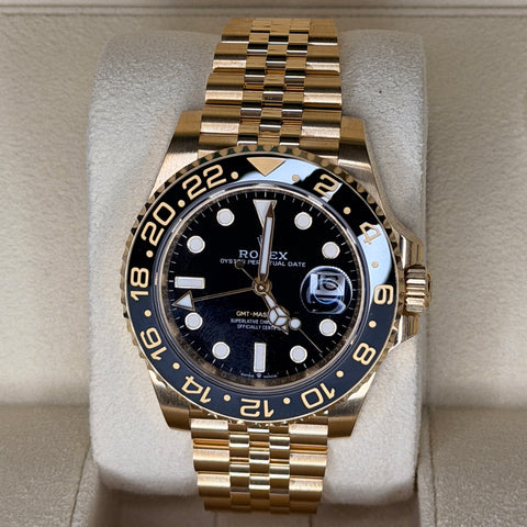 Rolex GMT Master II 18k Yellow Gold 126718GRNR Gent's Watch