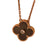 Van Cleef & Arpels 2014 Holiday Edition Vintage Rose Gold Tahitian Pearl Alhambra Pendant - VCARO5SX00