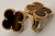 Van Cleef & Arpels Alhambra Tiger's Eye Earings