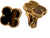 Van Cleef & Arpels Alhambra Tiger's Eye Earings