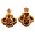Van Cleef & Arpels Alhambra Tiger's Eye Earings