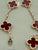 Van Cleef & Arpels Five Motif - Yellow Gold Alhambra Carnelian Bracelet - VCARD35500 Like New