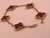 Van Cleef & Arpels Five Motif - Yellow Gold Alhambra Carnelian Bracelet - VCARD35500 Like New
