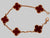 Van Cleef & Arpels Five Motif - Yellow Gold Alhambra Carnelian Bracelet - VCARD35500 Like New