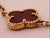 Van Cleef & Arpels Five Motif - Yellow Gold Alhambra Carnelian Bracelet - VCARD35500 Like New