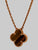 Van Cleef & Arpels Vintage Alhambra Pendant in 18K Yellow Gold with Tiger's Eye - VCARD38600