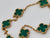 Van Cleef & Arpels Vintage Alhambra 20 Motifs Malachite Yellow Gold Necklace