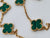 Van Cleef & Arpels Vintage Alhambra 20 Motifs Malachite Yellow Gold Necklace