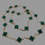 Van Cleef & Arpels Vintage Alhambra 20 Motifs Malachite Yellow Gold Necklace